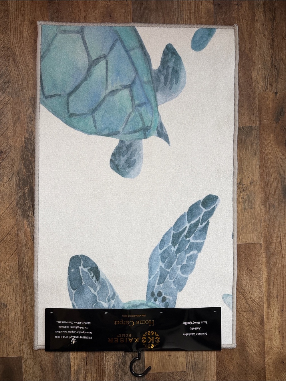 Blue Sea Turtle Door Mat
